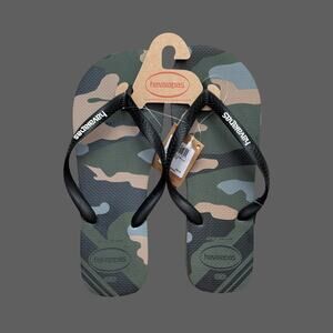 Havaianas Top Camo Flip Flops Moss Men’s Size 13 NWT
